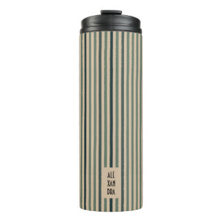 Echo Trails Custom Thermal Tumbler – Matcha Green Thermosbeker
