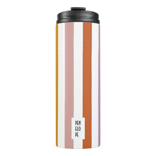 Echo Trails Custom Thermal Tumbler – Roze tinten Thermosbeker (Voorkant)