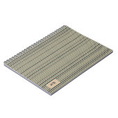 Echo Trails Matcha Green Striped Journal Notitieboek (Linkerzijde)