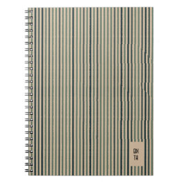 Echo Trails Matcha Green Striped Journal Notitieboek