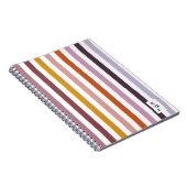 Echo Trails Roze tinten Gestreept Journaal Notitieboek (Rechterzijde)