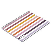 Echo Trails Roze tinten Gestreept Journaal Notitieboek (Linkerzijde)