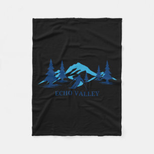 Echo valley washington skigebied skiën skiler  fleece deken