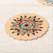 "Echo van de aarde" Kartonnen Onderzetters (Gekanteld)