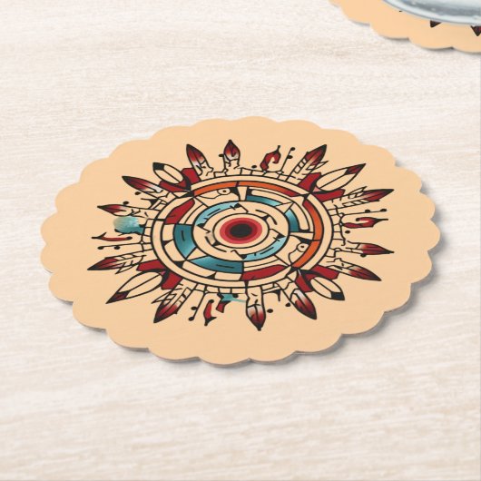 "Echo van de aarde" Kartonnen Onderzetters (Gekanteld)