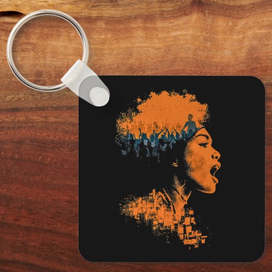 Echo van de Menigte Sleutelhanger (Voorkant)