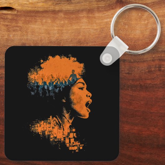 Echo van de Menigte Sleutelhanger (Achterkant)