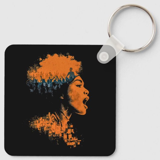 Echo van de Menigte Sleutelhanger (Achterkant)