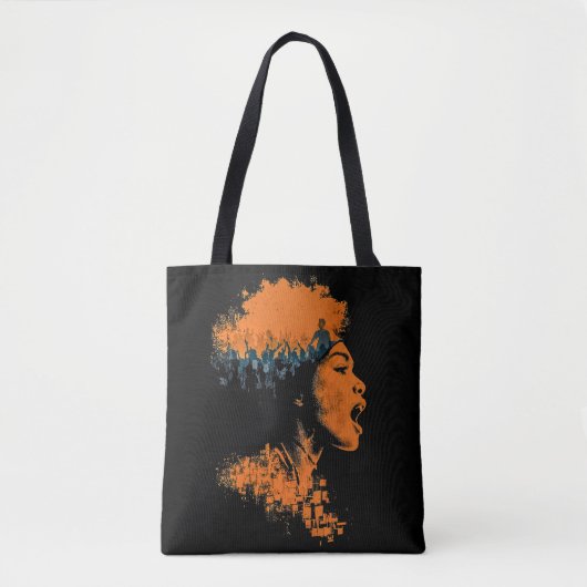 Echo van de Menigte Tote Bag (Voorkant)