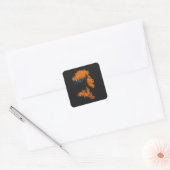 Echo van de Menigte Vierkante Sticker (Envelop)
