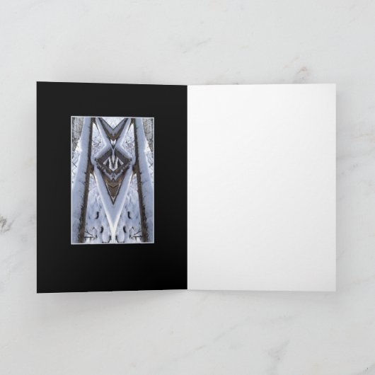 Echo van de Sneeuw Behandelde Kaart van de Brug (Binnen)