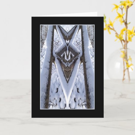 Echo van de Sneeuw Behandelde Kaart van de Brug (Gele Bloem)