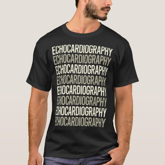 Echocardiografie Echocardiograaf Echocardiogram T-shirt (Voorkant)