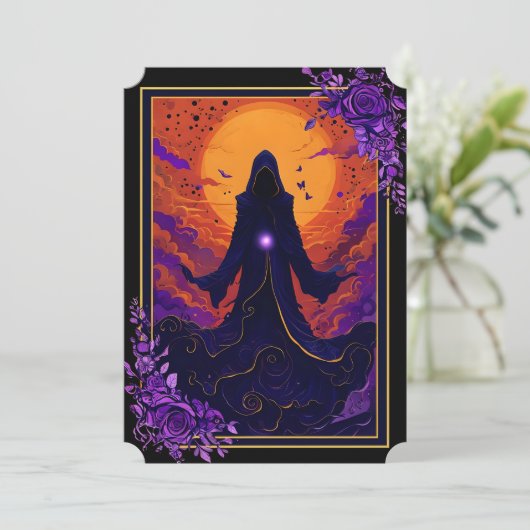 Echoën in de rook kaart (Staand voorkant)