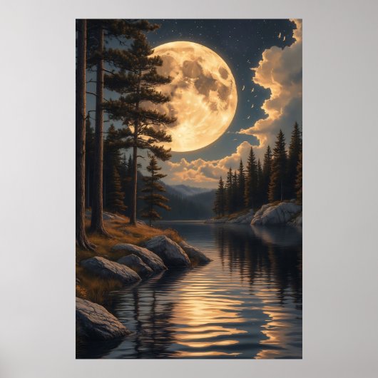 Echoën van de Gouden Maan Poster (Voorkant)