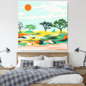 Echoën van de Sahara Canvas Afdruk (Insitu (Slaapkamer))