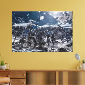 Echoën van een vergeten machine canvas afdruk (Insitu (Woonkamer))