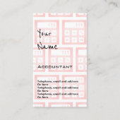 "Echoes" Accountant Price Cards Visitekaartje (Voorkant)