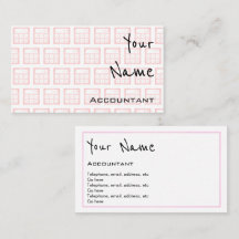 "Echoes" Accountant Visitekaartjes