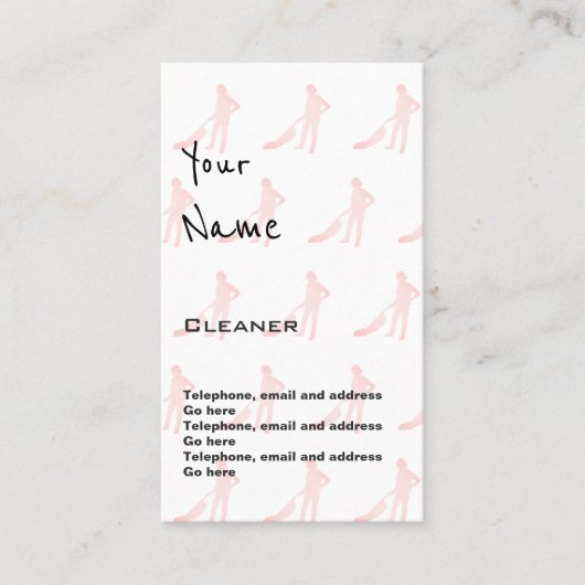 "Echoes" Cleaner Price Cards Visitekaartje (Voorkant)