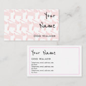 "Echoes" Dog Walker Visitekaartjes (Voorkant / Achterkant)