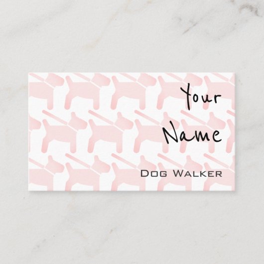 "Echoes" Dog Walker Visitekaartjes (Voorkant)