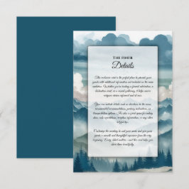 Echoes door de mistige dennen informatiekaartje