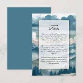 Echoes door de mistige dennen informatiekaartje