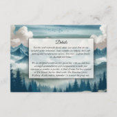 Echoes door de mistige dennen informatiekaartje (Voorkant)