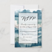 Echoes door de mistige dennen RSVP kaartje (Voorkant)