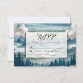 Echoes door de mistige dennen RSVP kaartje (Voorkant)