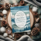 Echoes door de Misty Pines bruiloft Kaart