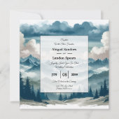 Echoes door de Misty Pines bruiloft Kaart (Voorkant)