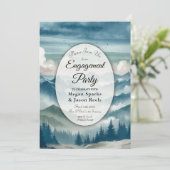 Echoes door de Misty Pines Engagement Party Kaart (Staand voorkant)