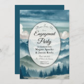 Echoes door de Misty Pines Engagement Party Kaart (Voorkant / Achterkant)