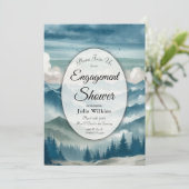 Echoes door de Misty Pines Verloving Shower Kaart (Staand voorkant)