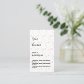 "Echoes" Golf Professional Price Cards Visitekaartje (Staand voorkant)