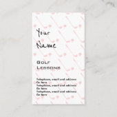 "Echoes" Golf Professional Price Cards Visitekaartje (Voorkant)