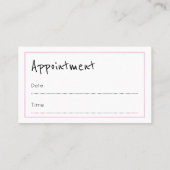 "Echoes" Hair Stylist Appointkaarten Afsprakenkaartje (Achterkant)