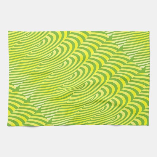 Echoes in Lemon en Limoen Theedoek (Horizontaal)