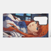 Echoes in lijncontouren van emotie ingelijste flui samsung galaxy hoesje (Achterkant horizontaal)