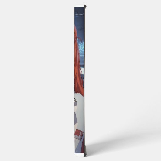 Echoes in lijncontouren van emotie ingelijste flui samsung galaxy hoesje (Linkerkant)