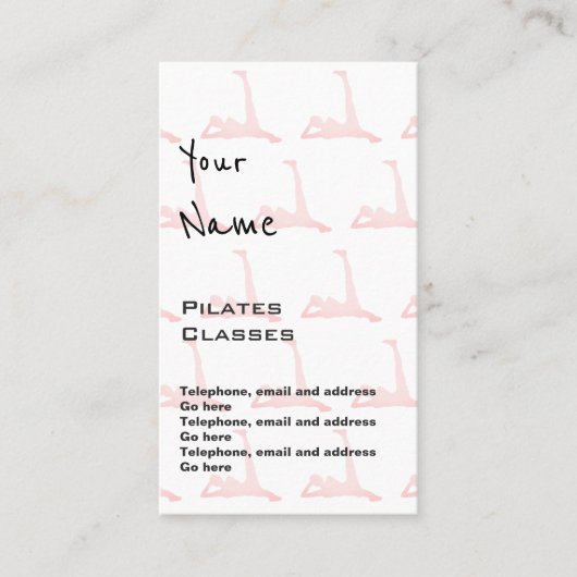 "Echoes" loost prijskaarten Visitekaartje (Voorkant)