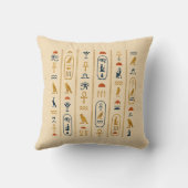 Echoes Nile Egyptische Hiërogliefen Kussen (Achterkant)