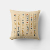 Echoes Nile Egyptische Hiërogliefen Kussen (Voorkant)
