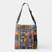 Echoes of Africa: Abstracte Essence Crossbody Tas (Achterkant)