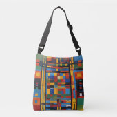 Echoes of Africa: Abstracte Essence Crossbody Tas (Voorkant)
