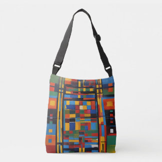Echoes of Africa: Abstracte Essence Crossbody Tas