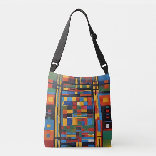 Echoes of Africa: Abstracte Essence Crossbody Tas (Voorkant)