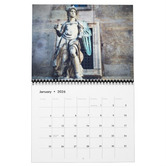 Echoes of Antiquity 12-Month Calendar Kalender (Jan 2026)
